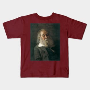 Portrait of Walt Whitman by Thomas Eakins Kids T-Shirt